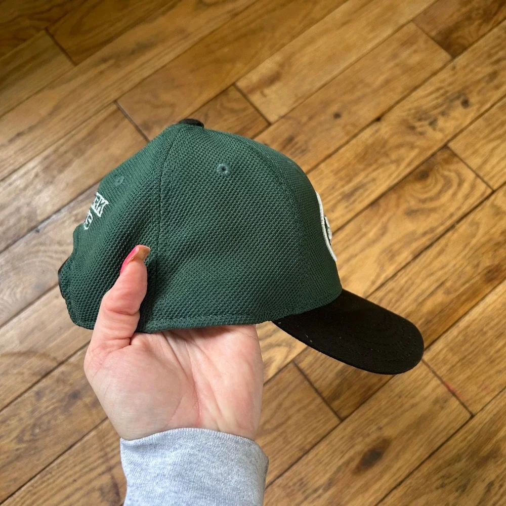 NFL Team Apparel Youth New York Jets Snapback Hat Green Black Embroidered Cap